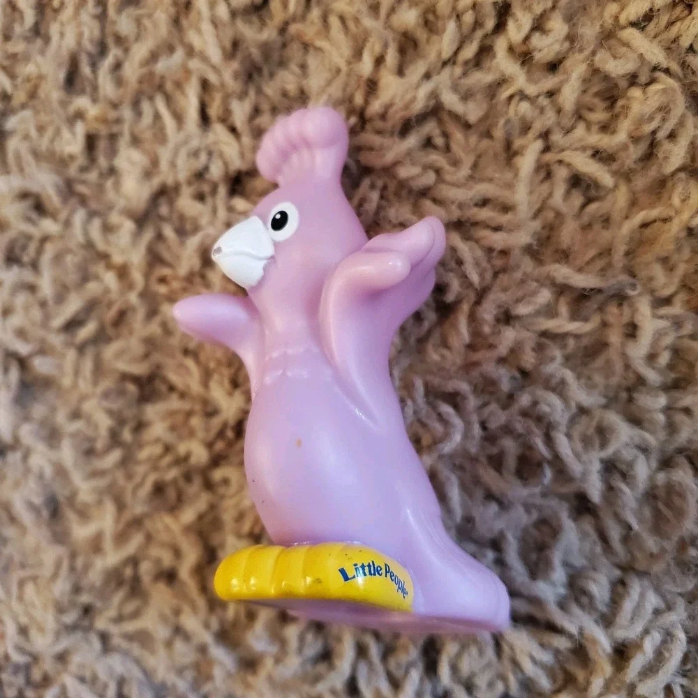 2002 Fisher Price Little People Purple Peacock Bird Zoo Noah's Ark Figure PEAHEN